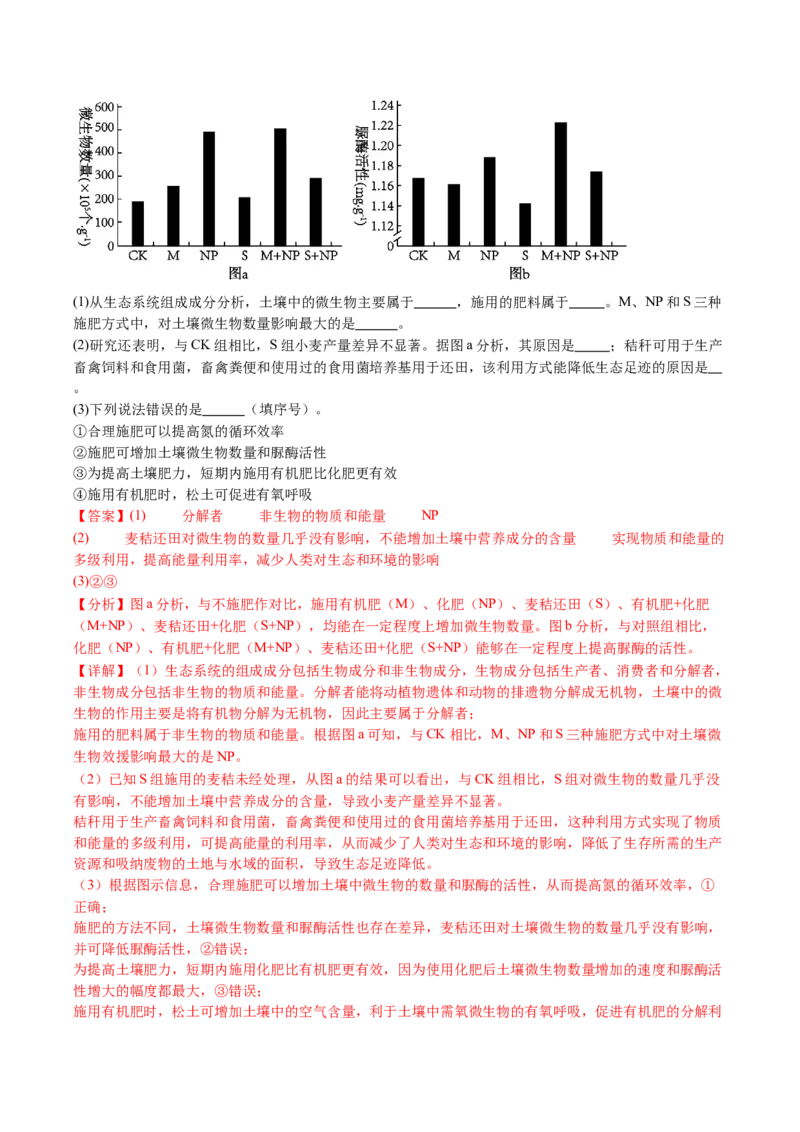 五年（2021-2025）全国高考生物真题分类汇编专题05细胞呼吸和光合作用（全国通用）（解析版）_高考真题分类汇编_高考生物真题分类汇编（全国通用）五年（2021-2025）