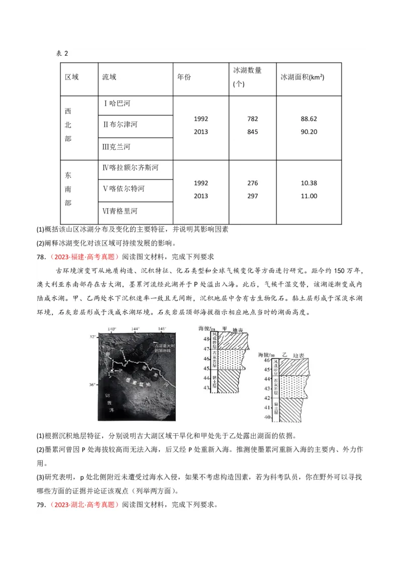 五年（2021-2025）高考地理真题分类汇编专题06自然环境的整体性与差异性（全国通用）（原卷版）_高考真题分类汇编_高考地理真题分类汇编（全国通用）五年（2021-2025）_pdf