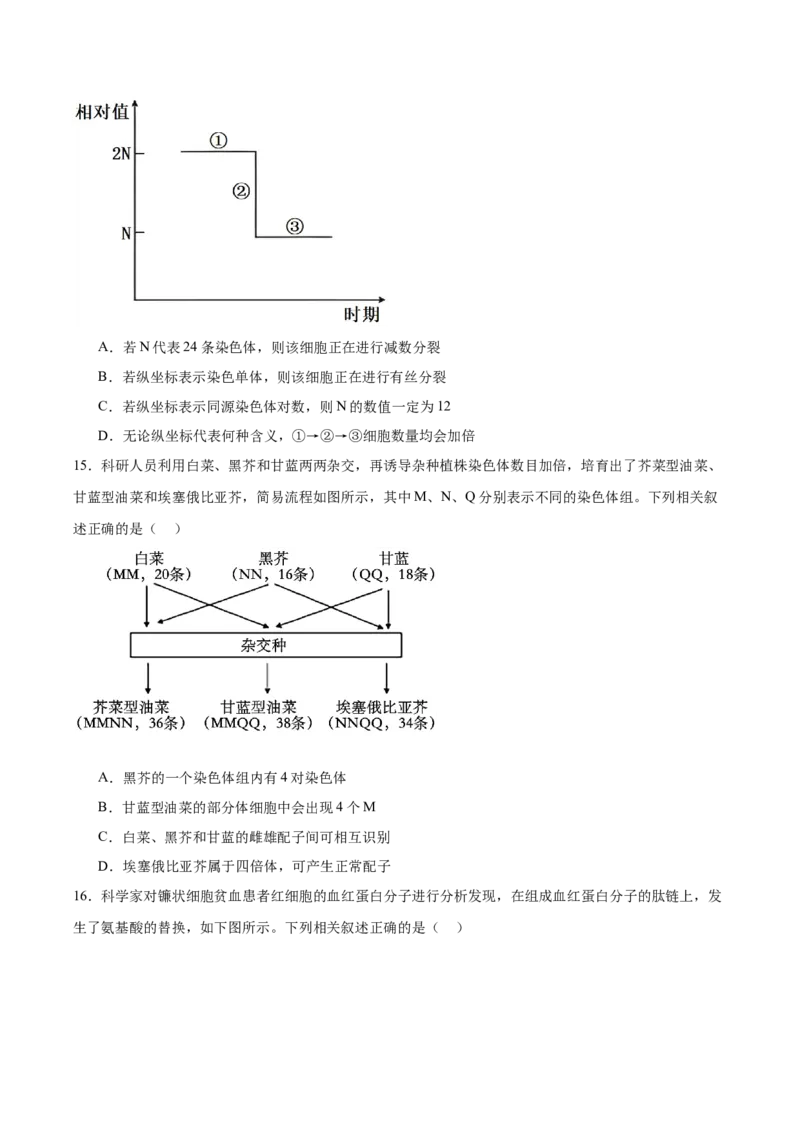 江西省赣州市2025-2026学年高二上学期10月联考试题生物Word版含答案_2025年11月高二试卷_251113江西省赣州市2025-2026学年高二上学期10月联考试题