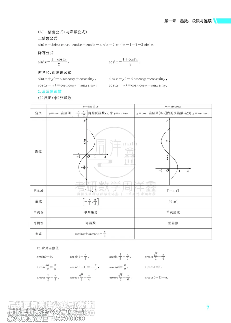 043.26考研数学高分讲义基础篇（1-2章，仅供课程使用）_已解密_04.2026考研数学周洋鑫数学笑过_00.随课资料