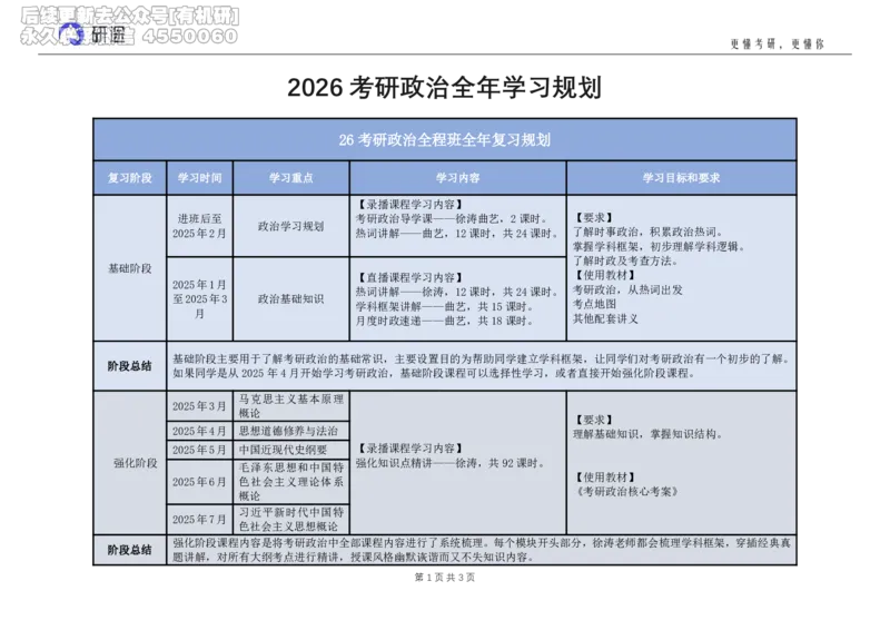 (2.1.8)--26考研政治全程班全年学习规划._05.2026考研数学研途&mdash;杨超数学全程班_00.书籍和讲义_{0}--全部课件_已加水印