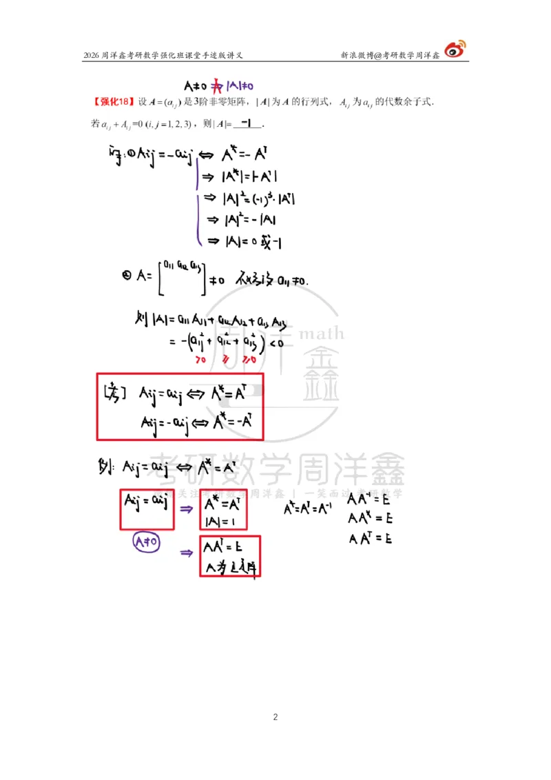 162.2026周洋鑫考研数学（线代强化3）_04.2026考研数学周洋鑫数学笑过_00.随课资料