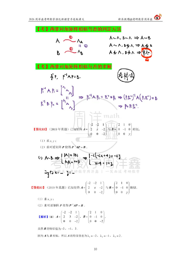 171.2026周洋鑫考研数学（线代强化8）_04.2026考研数学周洋鑫数学笑过_00.随课资料