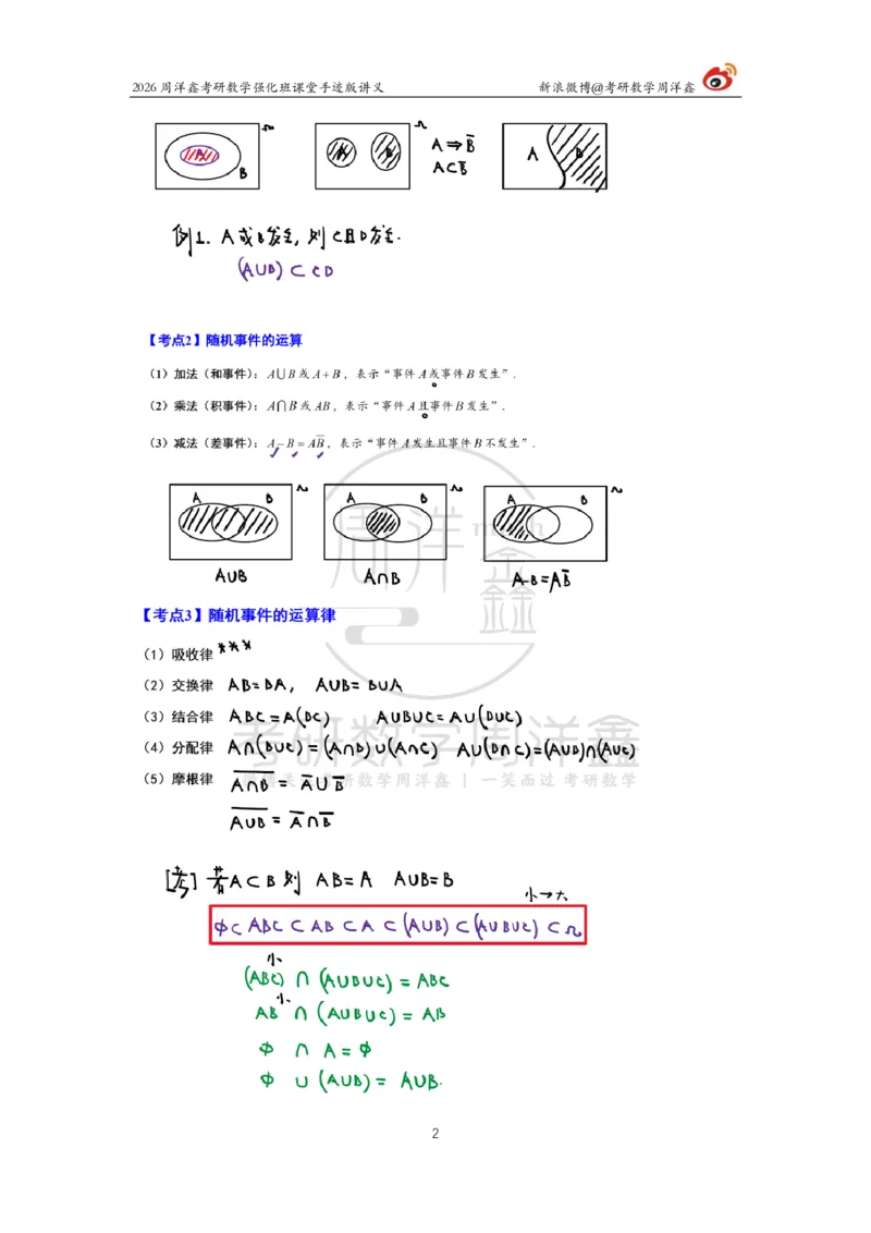 172.2026周洋鑫考研数学（概率强化1）_04.2026考研数学周洋鑫数学笑过_00.随课资料