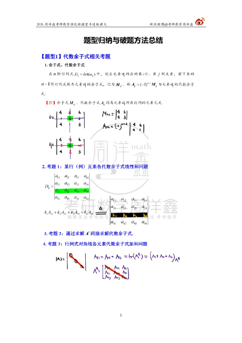 164.2026周洋鑫考研数学（线代强化1）_04.2026考研数学周洋鑫数学笑过_00.随课资料