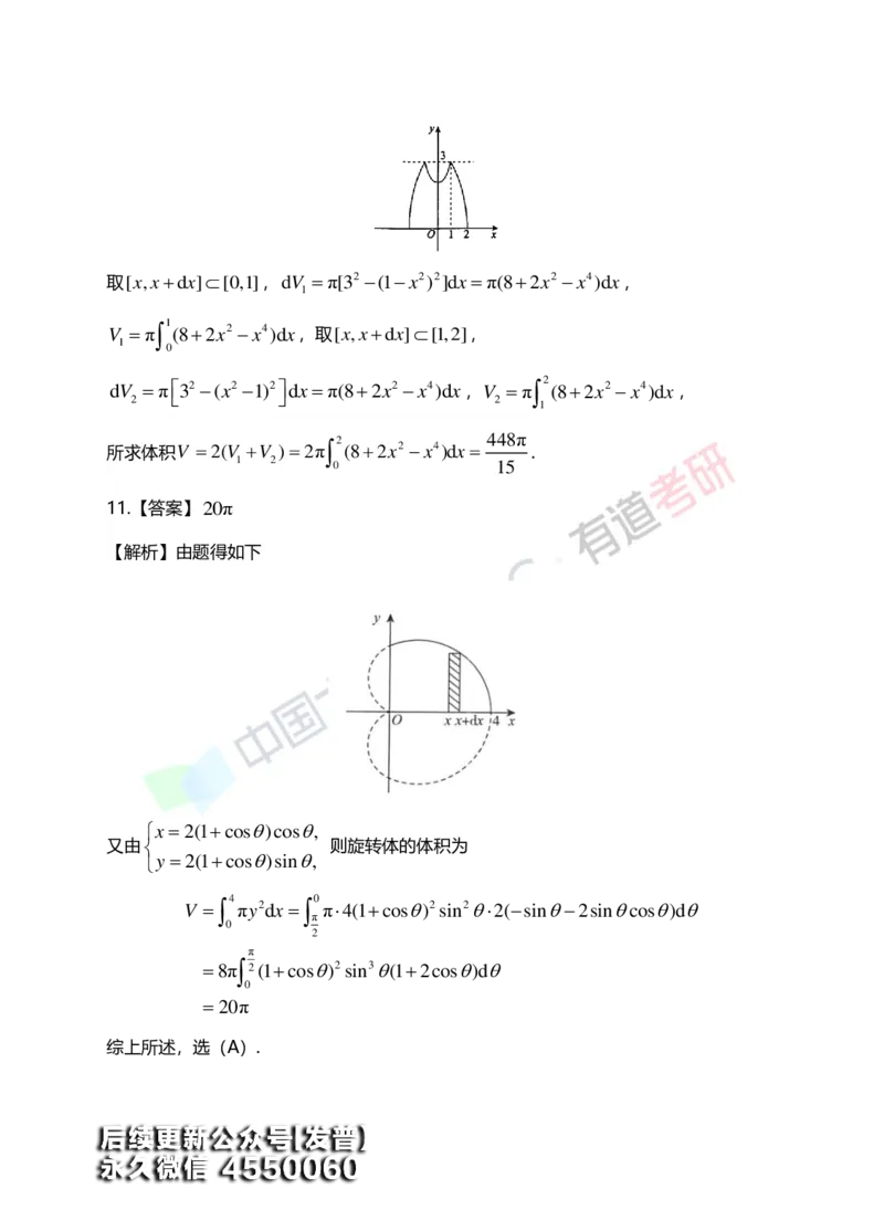 (153)--第六章《定积分的应用》答案详解_01.2026考研数学有道武忠祥刘金峰全程班_01.2026考研数学武忠祥刘金峰全程班_00.书籍和讲义_{3}--全部课件