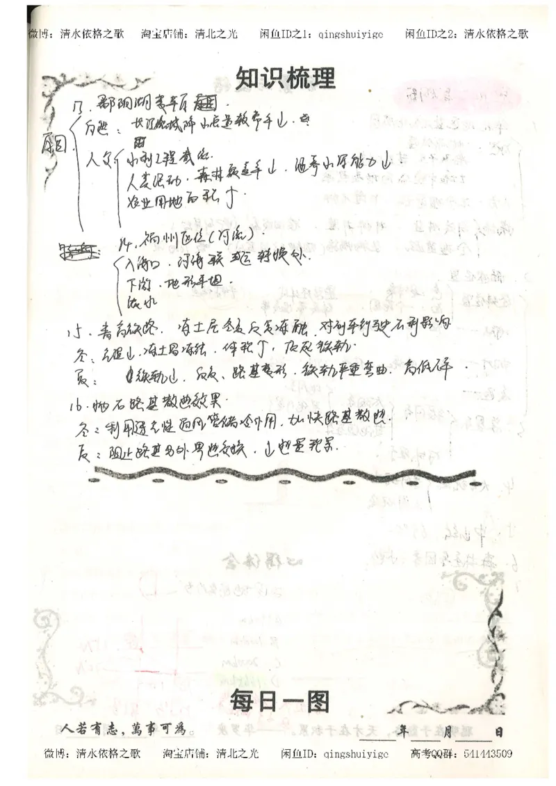 1.衡水中学高考积累与改错_地理（第1本）_284页_高中衡水学霸笔记_高中全部赠品_错题集高中九科_地理积累与改错