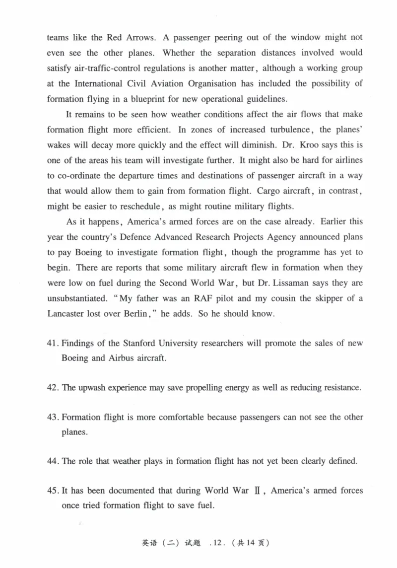 2010年真题及答案速查_41考研英语一二历年真题解析_英语二_真题册+答案速查