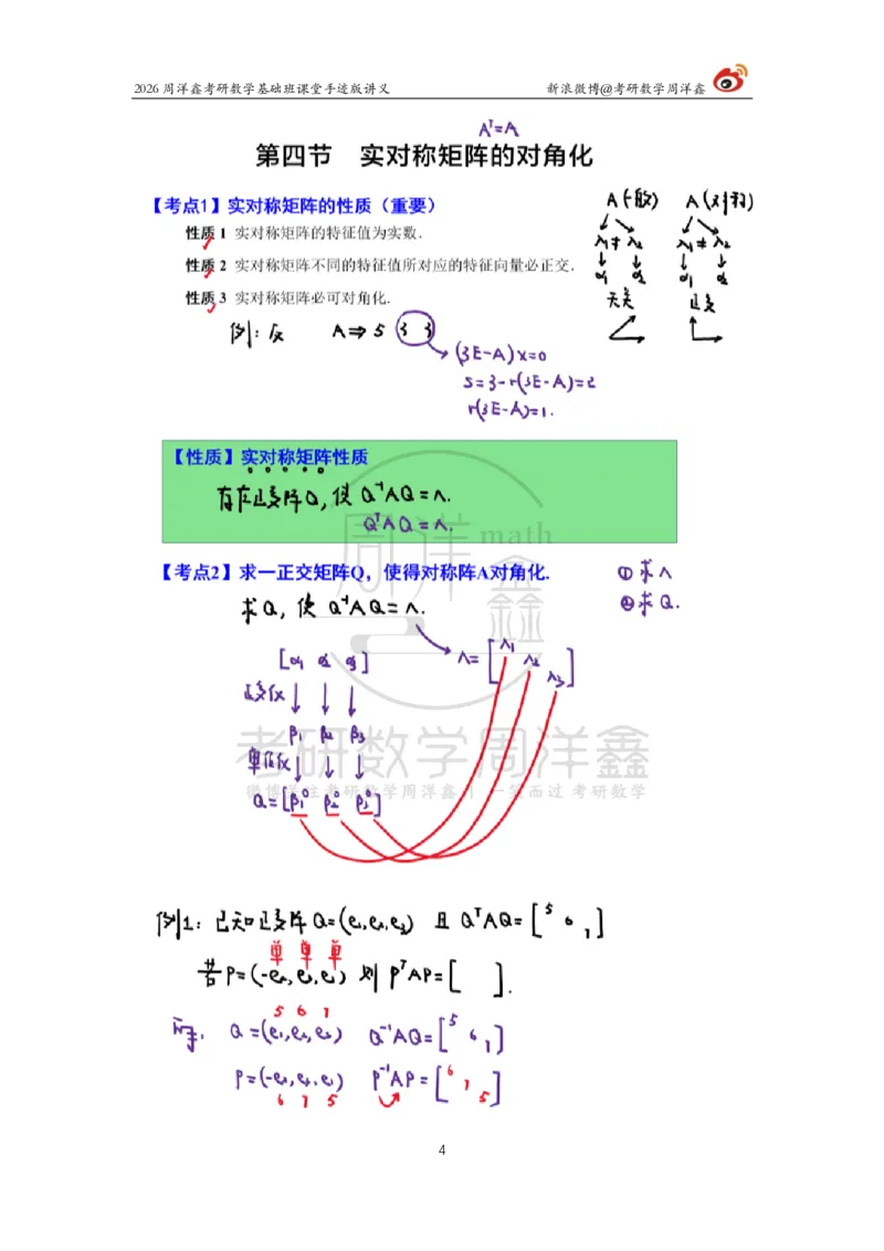 116.2026周洋鑫考研数学基础班（线代15）_04.2026考研数学周洋鑫数学笑过_00.随课资料