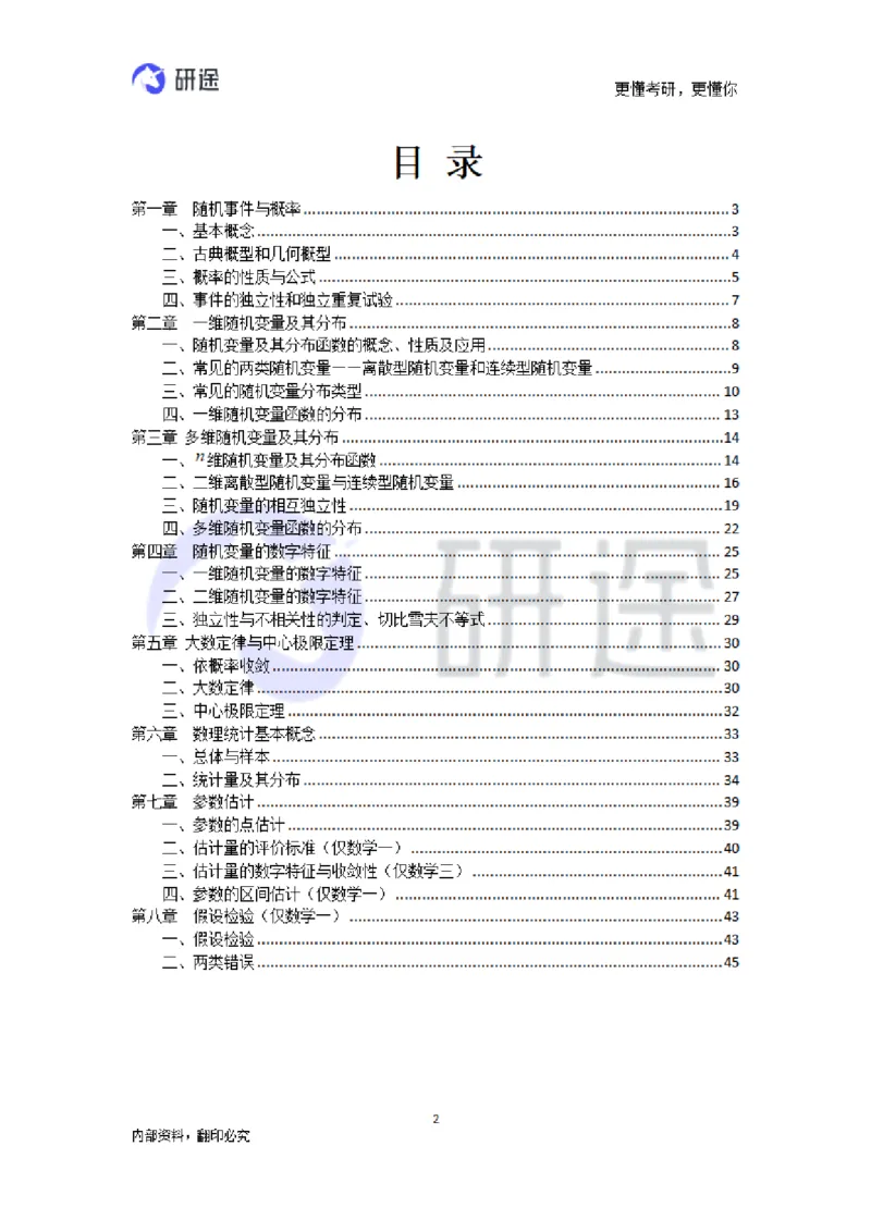 (2.3.27)--概率论与数理统计公式背诵._05.2026考研数学研途&mdash;杨超数学全程班_00.书籍和讲义_{0}--全部课件