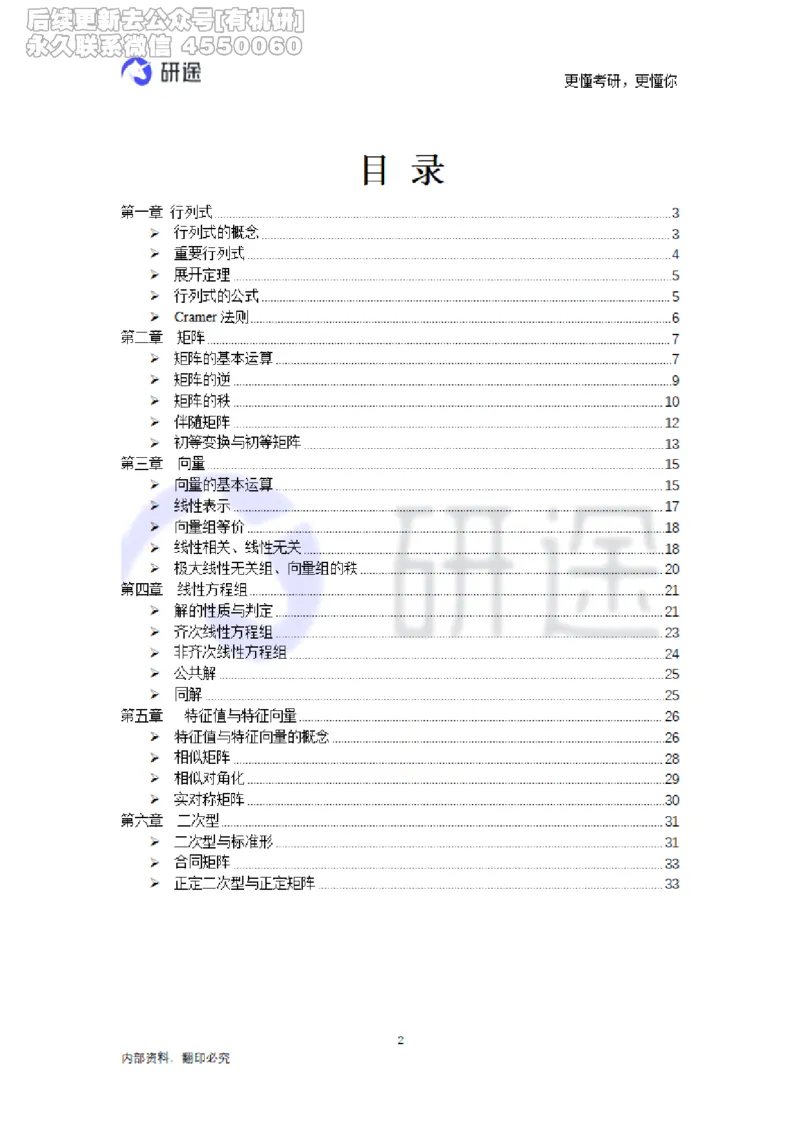 (2.3.28)--线性代数基础知识点._05.2026考研数学研途&mdash;杨超数学全程班_00.书籍和讲义_{0}--全部课件_已加水印
