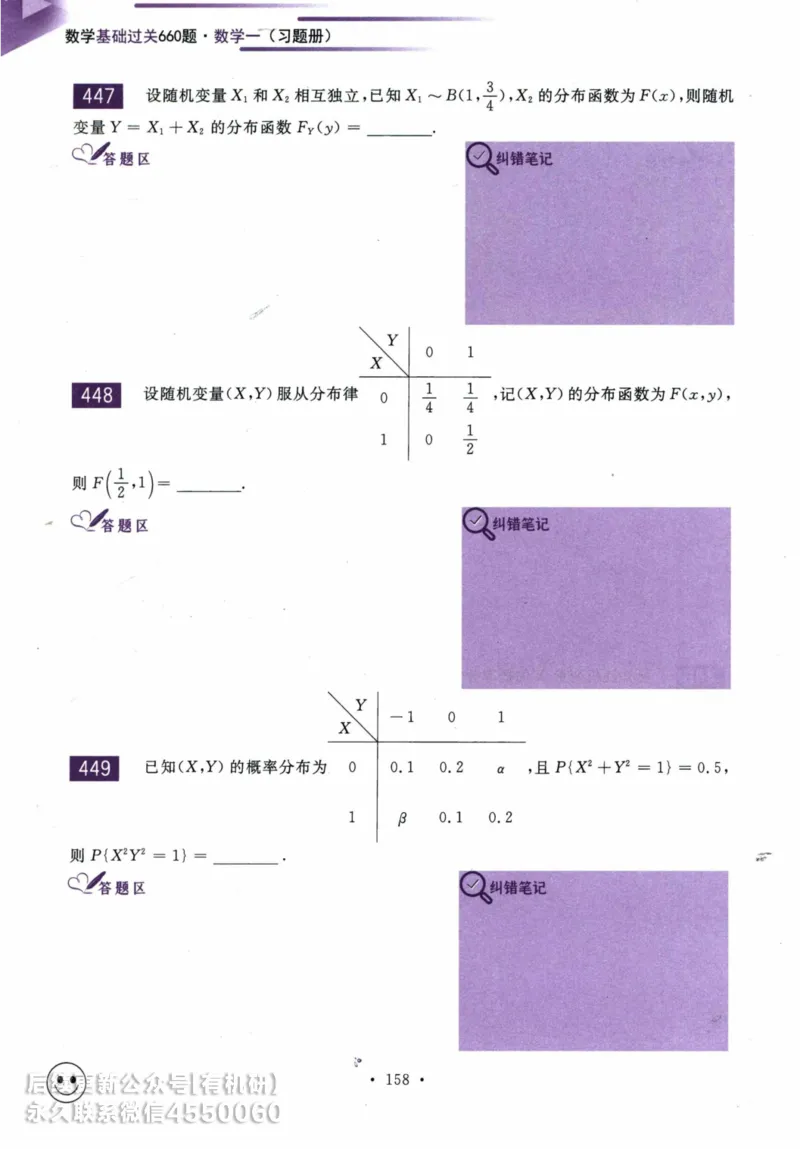 2025考研数学基础过关660题习题册（数学一）_01.2026考研数学有道武忠祥刘金峰全程班_01.2026考研数学武忠祥刘金峰全程班_00.书籍和讲义_00.配套书籍_26版660题数一_2025版