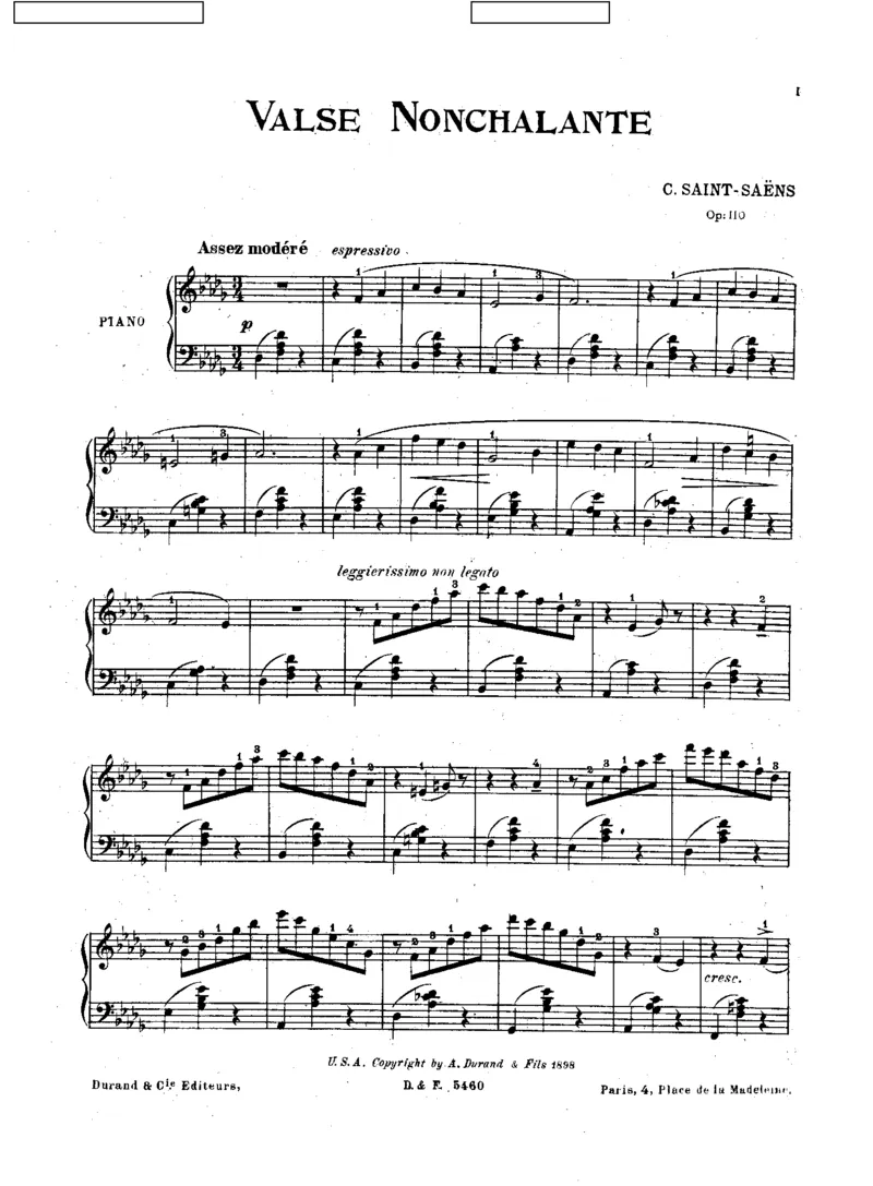 随意圆舞曲Saint-Saens-ValseNonchalanteOp.110_一万首著名钢琴曲谱哈农贝多芬合集视频教学电子版高清无水印可打印_1古典钢琴知名音乐家谱_圣桑钢琴谱全集