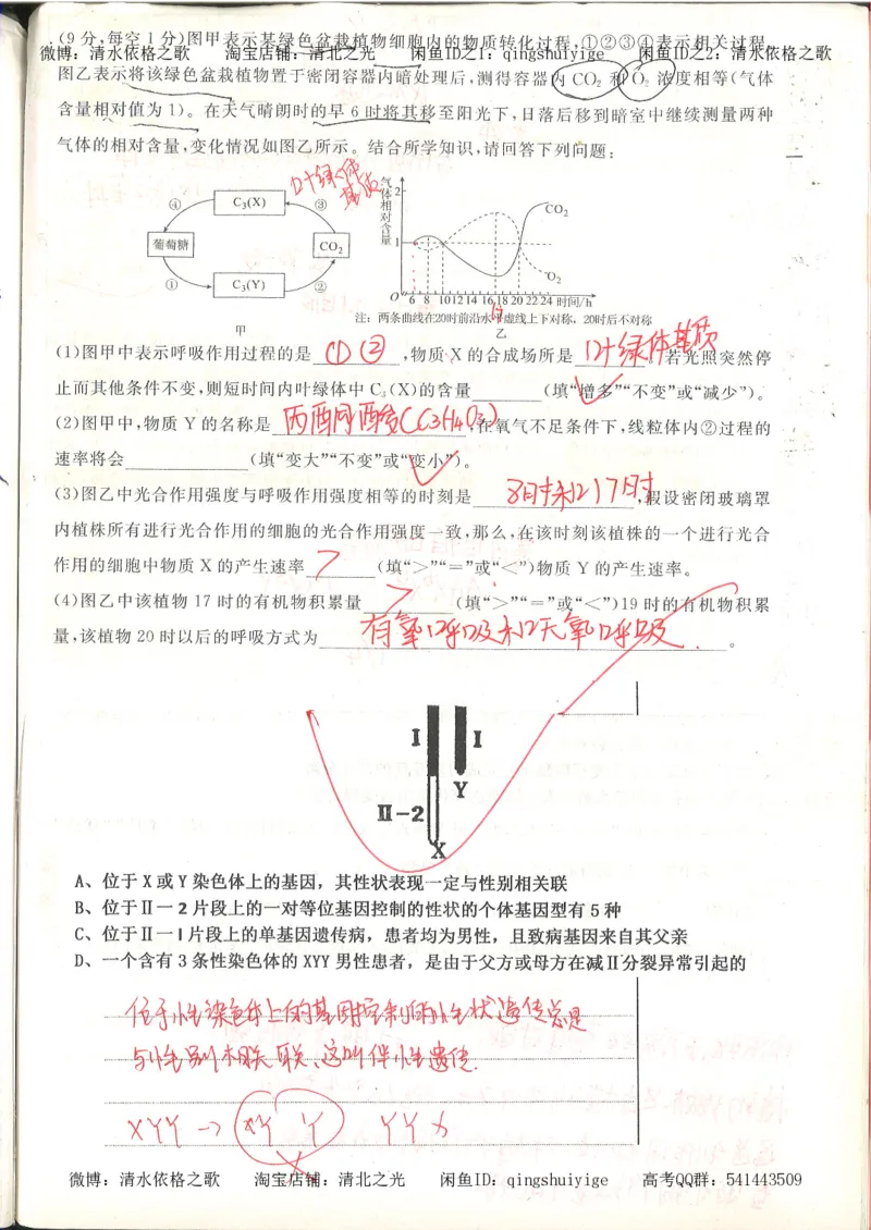 高考积累与改错_生物_121页_高中衡水学霸笔记_高中全部赠品_错题集高中九科_生物积累与改错