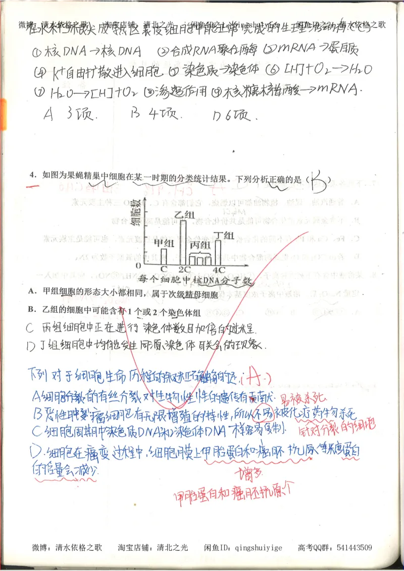 高考积累与改错_生物_121页_高中衡水学霸笔记_高中全部赠品_错题集高中九科_生物积累与改错