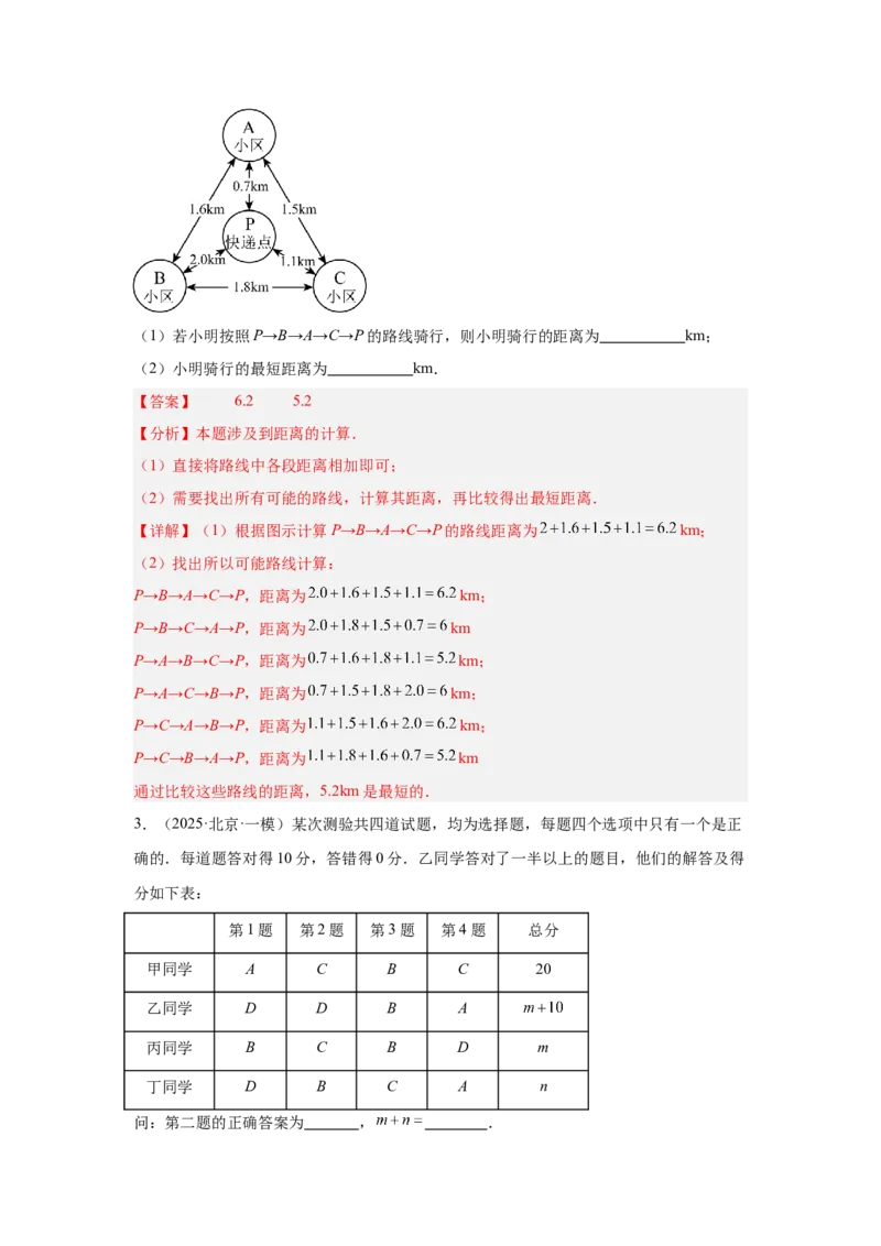 专题22选择填空压轴（教师卷）-5年（2021-2025）中考1年模拟数学真题分类汇编（北京专用）_001（2026北京中考数学专用）5年（2021-2025）中考1年模拟真题分类汇编