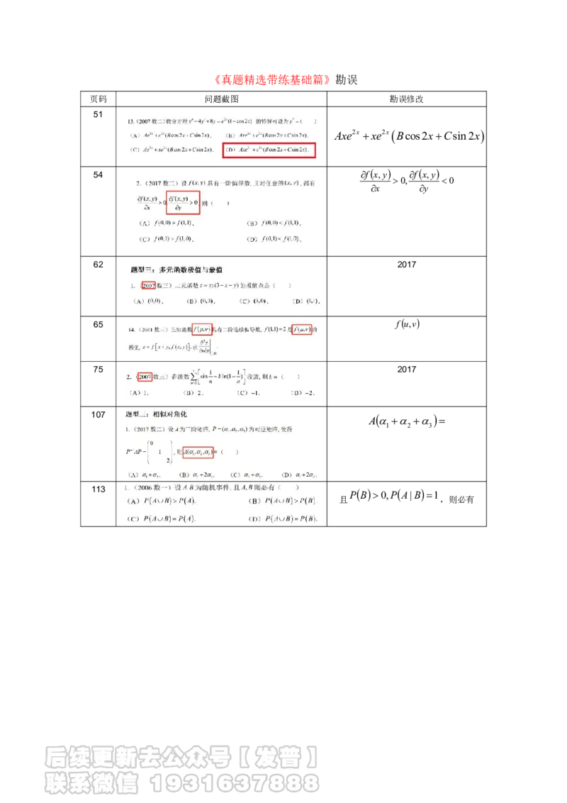 数学书籍勘误2024年11月1日_05.2026考研数学研途&mdash;杨超数学全程班_00.书籍和讲义
