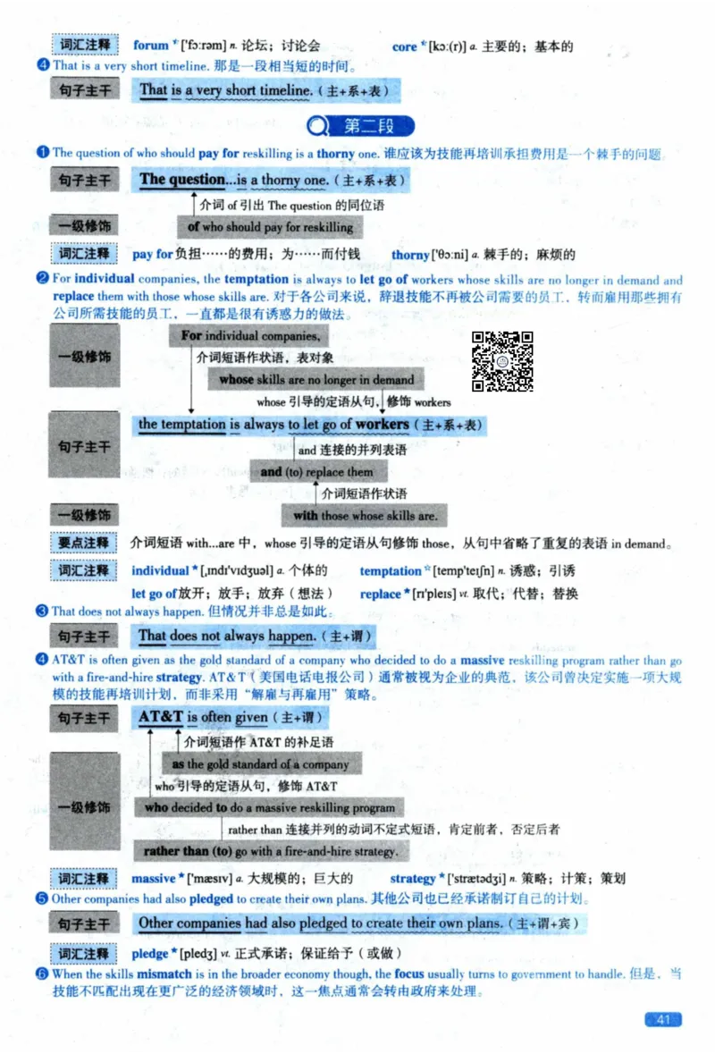 2021年逐词逐句精讲册_41考研英语一二历年真题解析_英语二_解析册+逐词逐句册