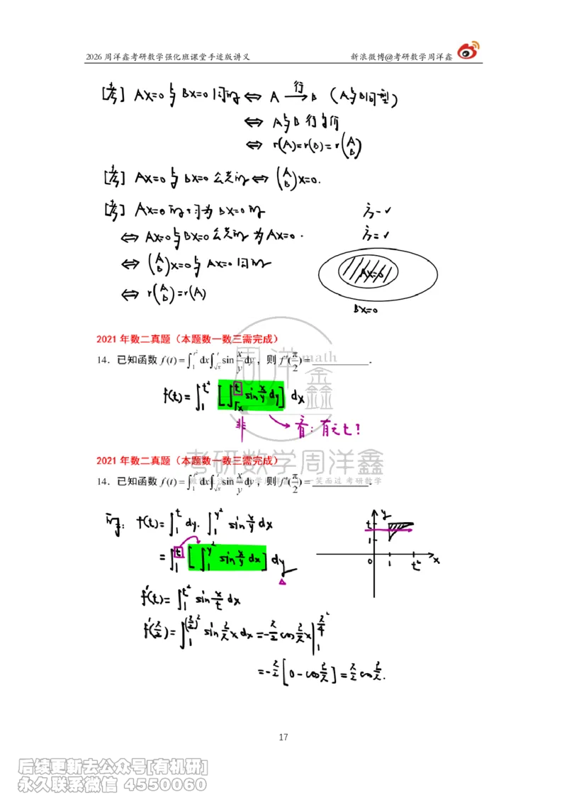 210.2026周洋鑫考研数学（2021真题讲解）_已解密_04.2026考研数学周洋鑫数学笑过_00.随课资料