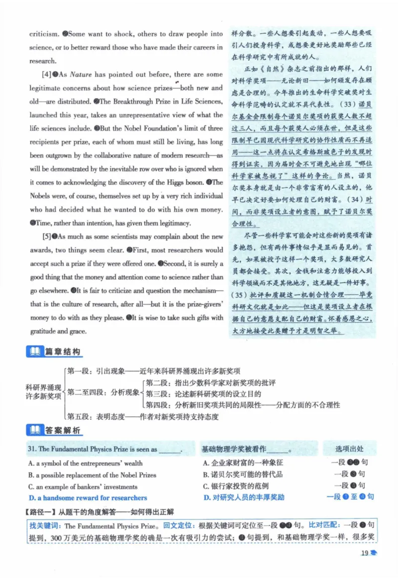 2014年真题逐题细解_41考研英语一二历年真题解析_英语一_解析册+逐词逐句册