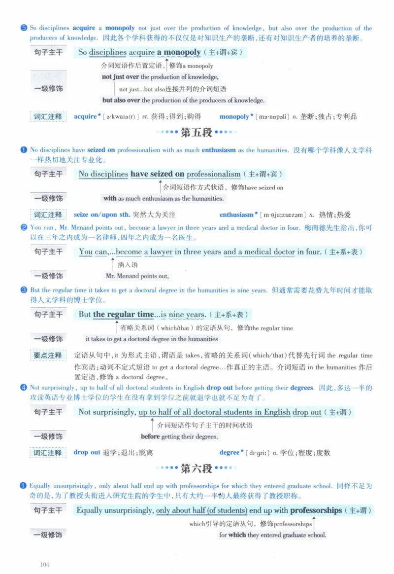 2011年逐词逐句精讲册_41考研英语一二历年真题解析_英语一_解析册+逐词逐句册