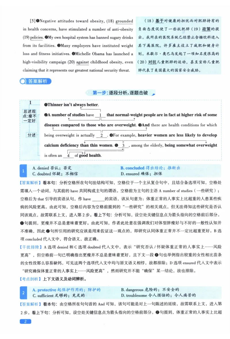 2014年真题逐题细解_41考研英语一二历年真题解析_英语二_解析册+逐词逐句册