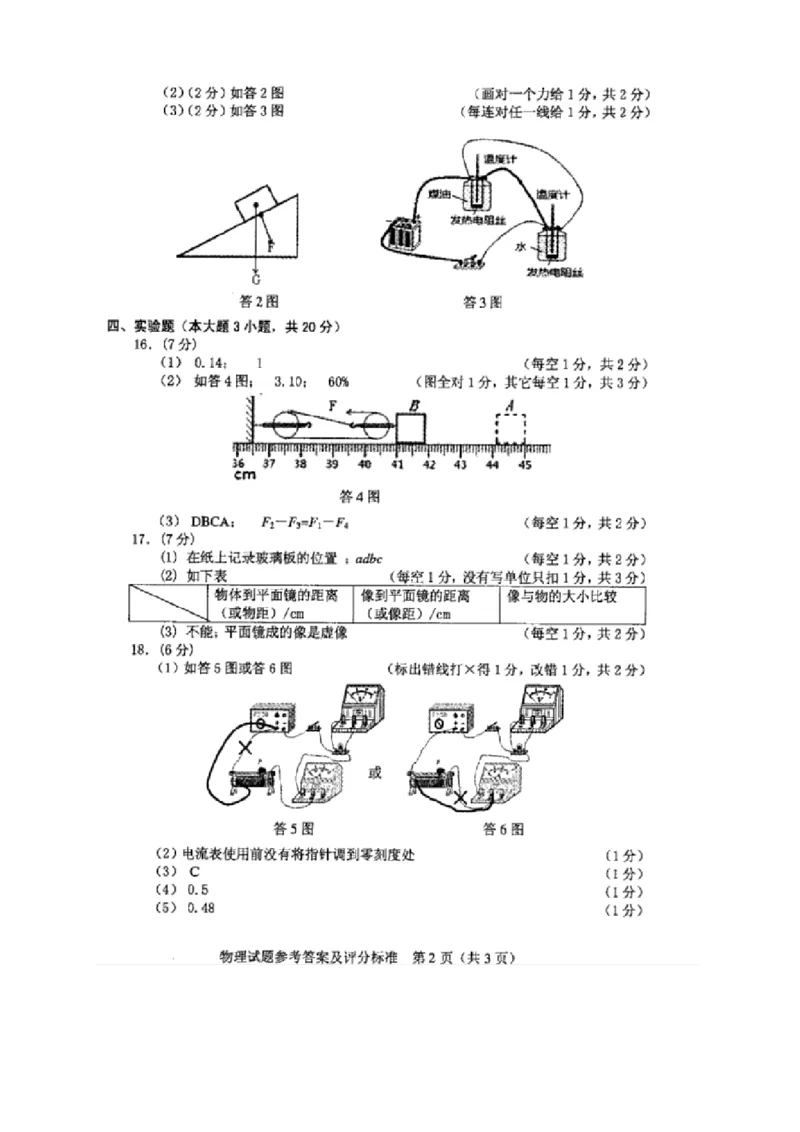 2013年广东省中考物理真题及答案_❤广东中考真题备考2026_4.广东中考物理2008-2025