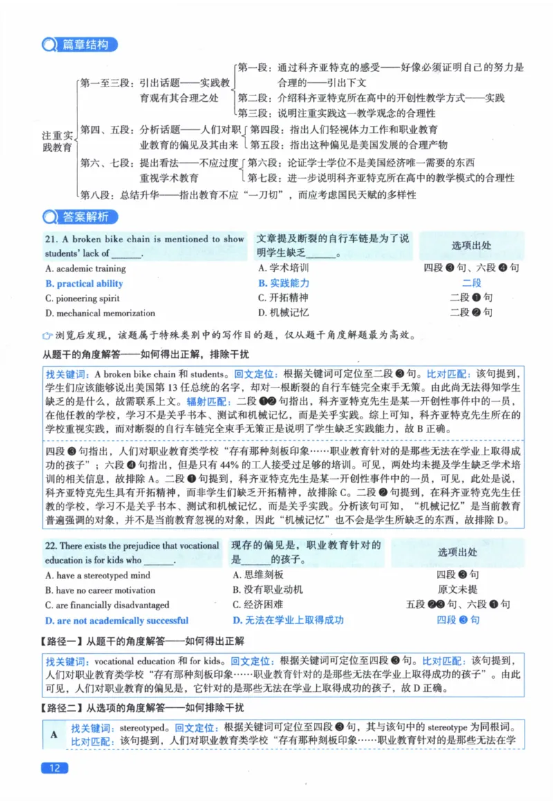 2018年真题逐题细解_41考研英语一二历年真题解析_英语二_解析册+逐词逐句册