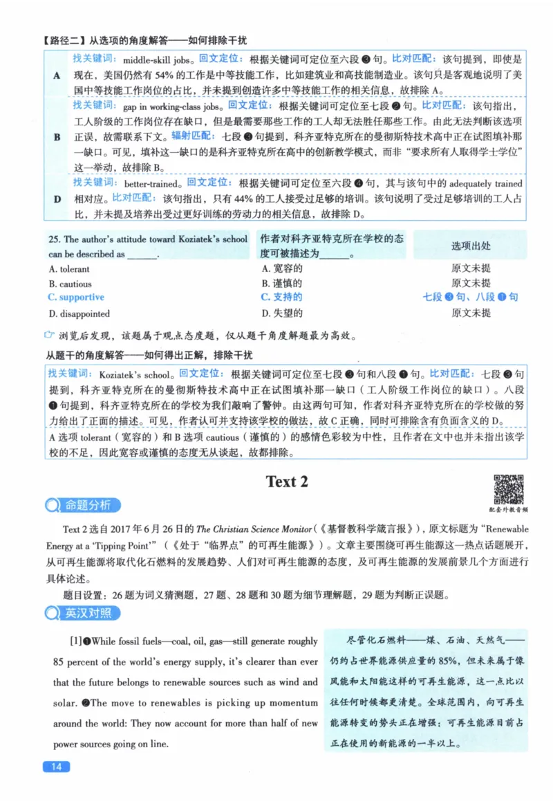 2018年真题逐题细解_41考研英语一二历年真题解析_英语二_解析册+逐词逐句册