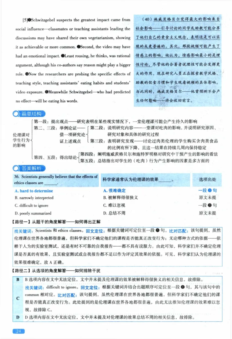 2022年真题逐题细解_41考研英语一二历年真题解析_英语二_解析册+逐词逐句册