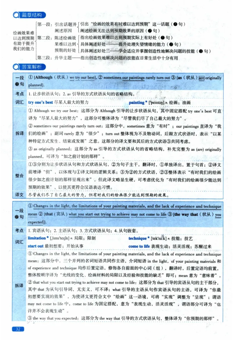 2022年真题逐题细解_41考研英语一二历年真题解析_英语二_解析册+逐词逐句册