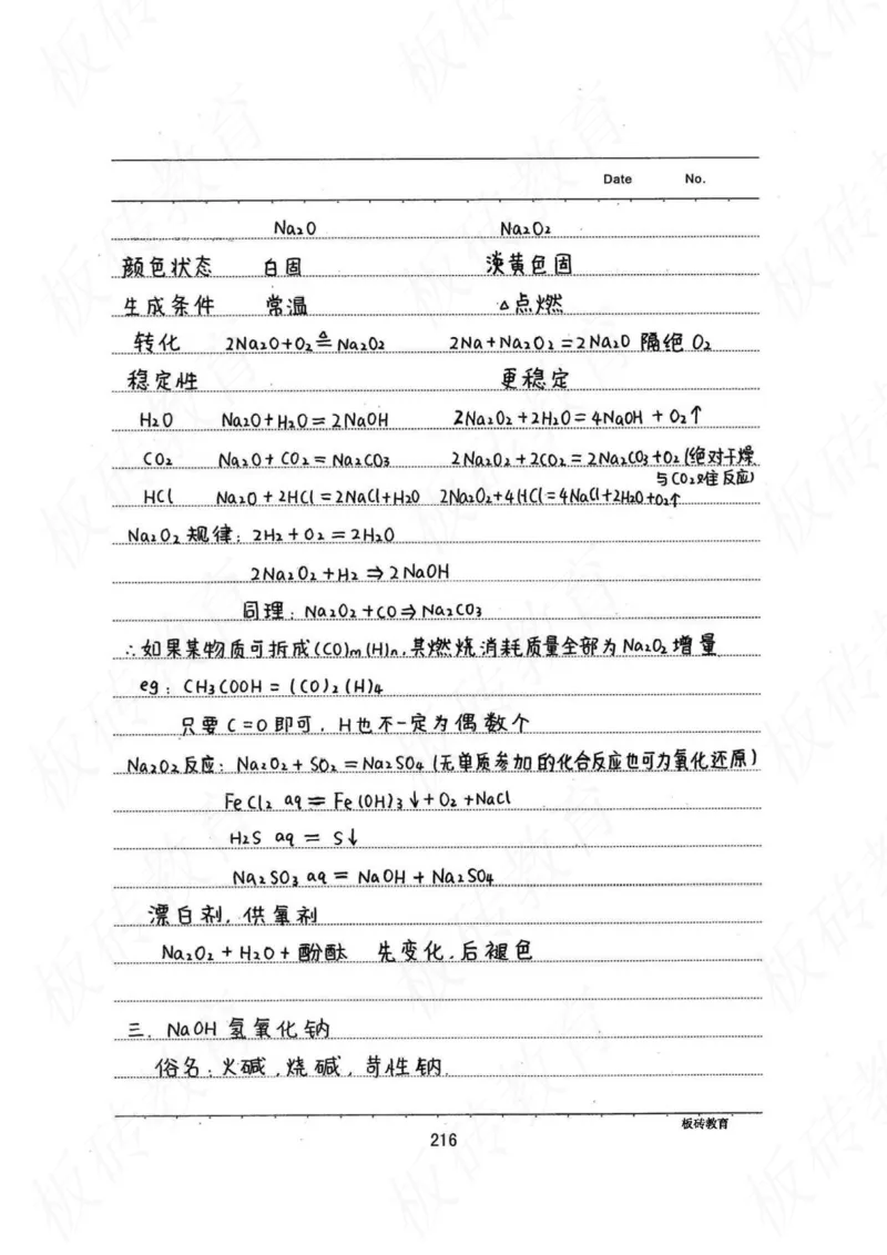 高考学霸笔记化学416页_高中衡水学霸笔记_理科衡水学霸笔记-电子版