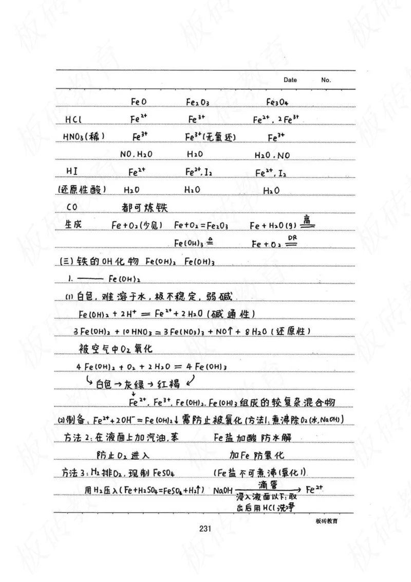 高考学霸笔记化学416页_高中衡水学霸笔记_理科衡水学霸笔记-电子版