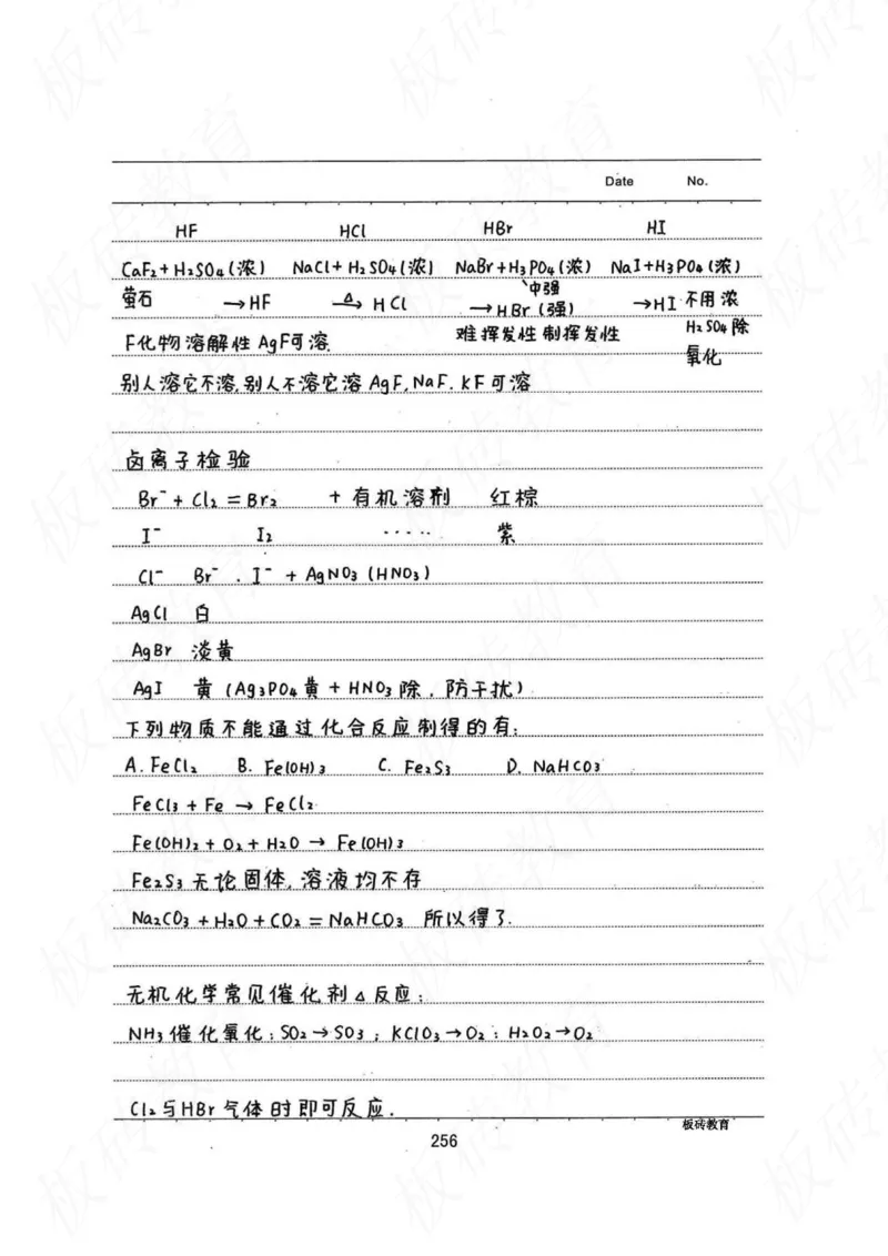 高考学霸笔记化学416页_高中衡水学霸笔记_理科衡水学霸笔记-电子版
