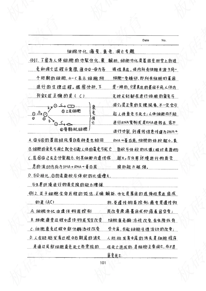 高考学霸笔记生物461页_高中衡水学霸笔记_理科衡水学霸笔记-电子版