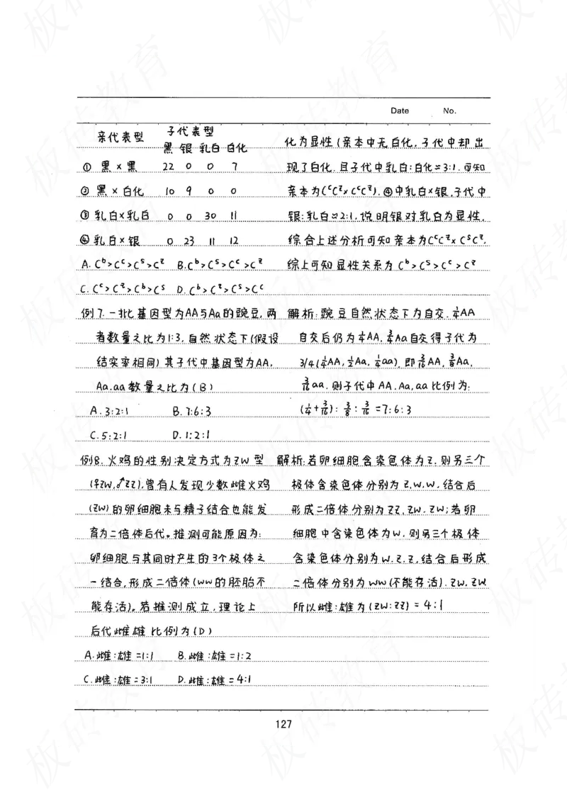 高考学霸笔记生物461页_高中衡水学霸笔记_理科衡水学霸笔记-电子版