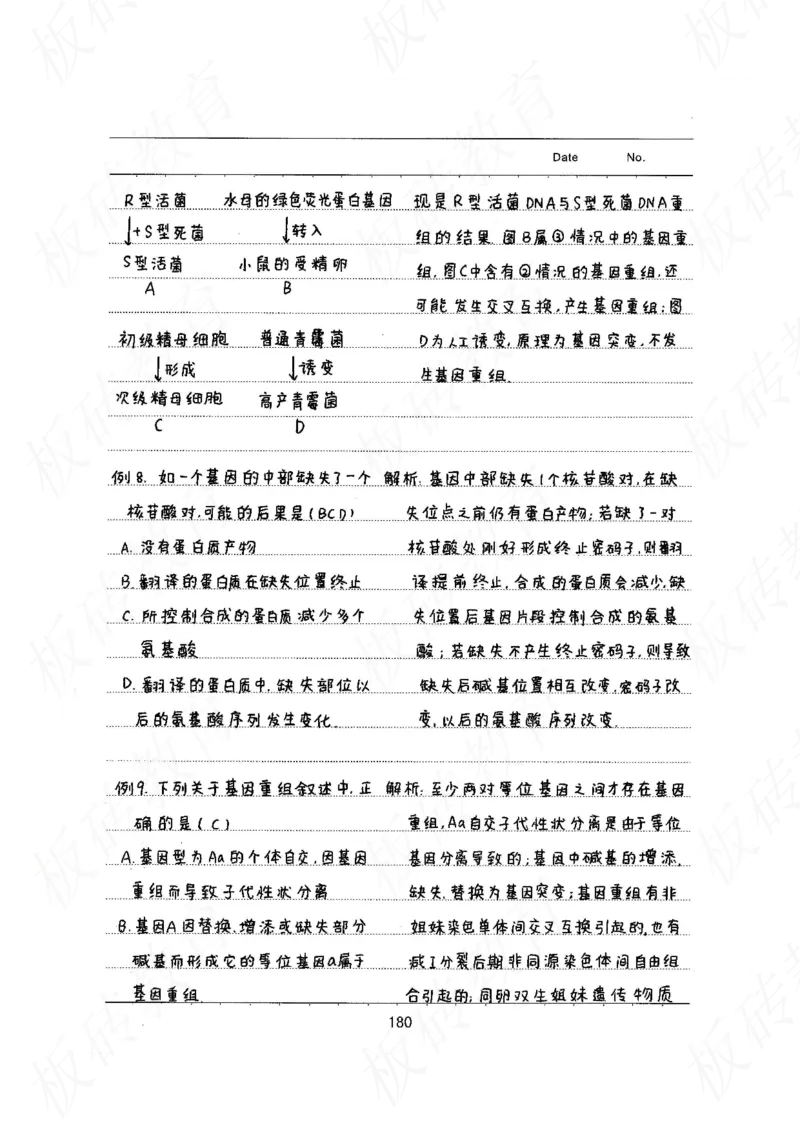高考学霸笔记生物461页_高中衡水学霸笔记_理科衡水学霸笔记-电子版