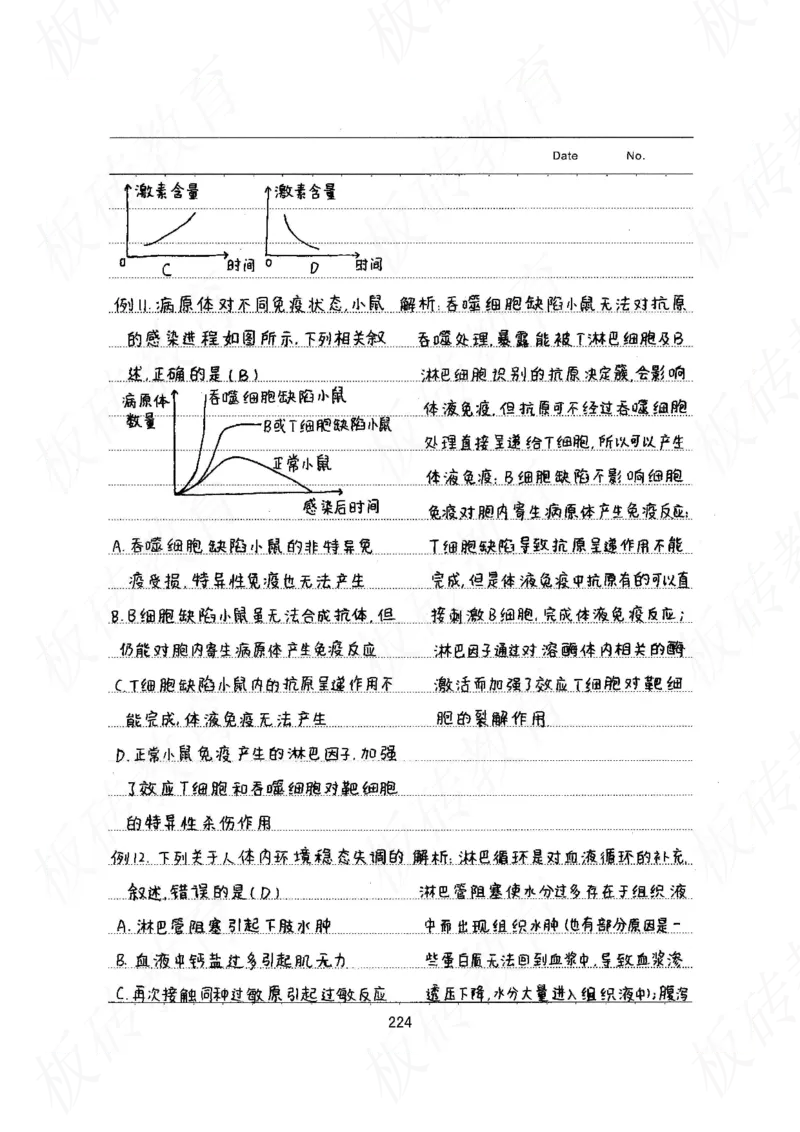 高考学霸笔记生物461页_高中衡水学霸笔记_理科衡水学霸笔记-电子版
