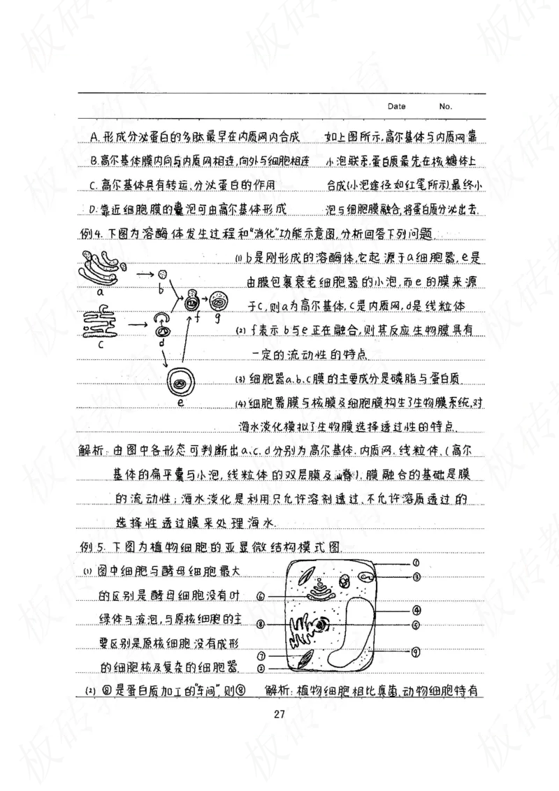 高考学霸笔记生物461页_高中衡水学霸笔记_理科衡水学霸笔记-电子版