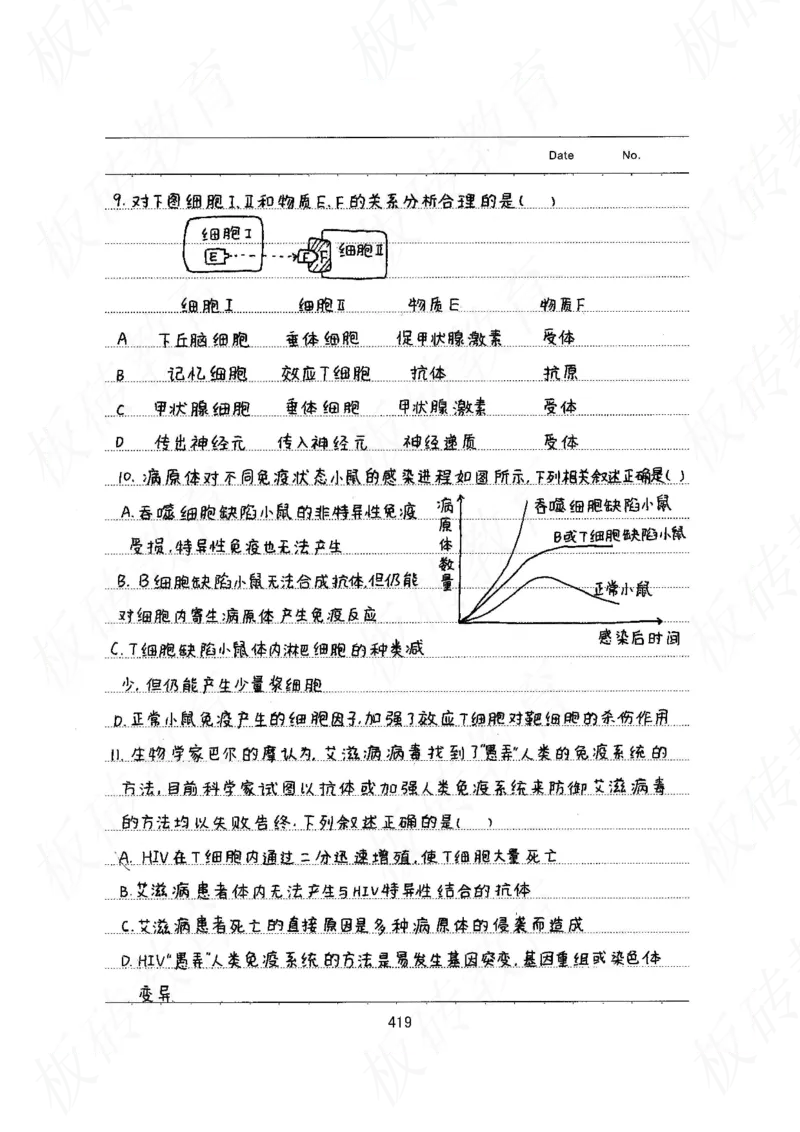 高考学霸笔记生物461页_高中衡水学霸笔记_理科衡水学霸笔记-电子版