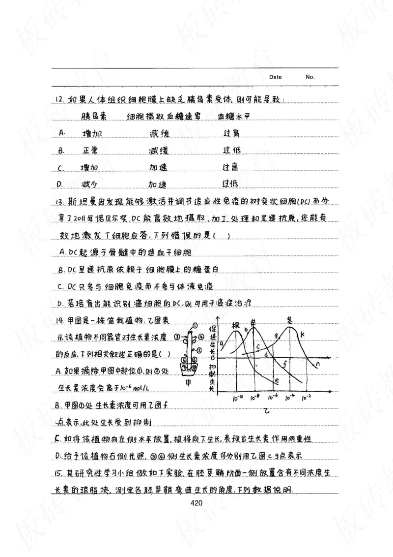 高考学霸笔记生物461页_高中衡水学霸笔记_理科衡水学霸笔记-电子版