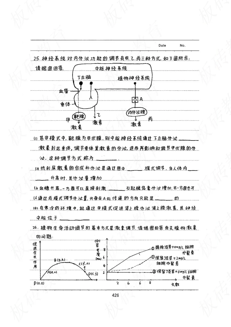 高考学霸笔记生物461页_高中衡水学霸笔记_理科衡水学霸笔记-电子版