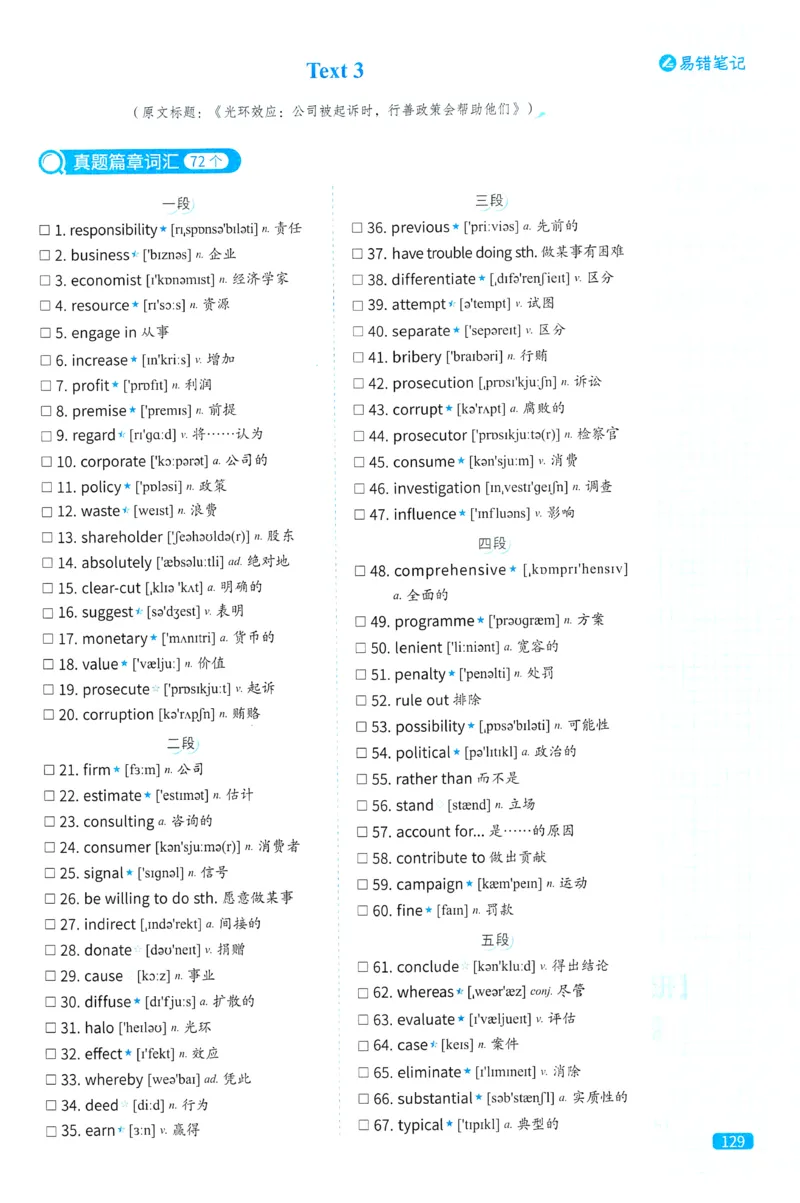 2024考研真相英语一真题配套词汇（2004-2023）_41考研英语一二历年真题解析_英语一_真题配套词汇