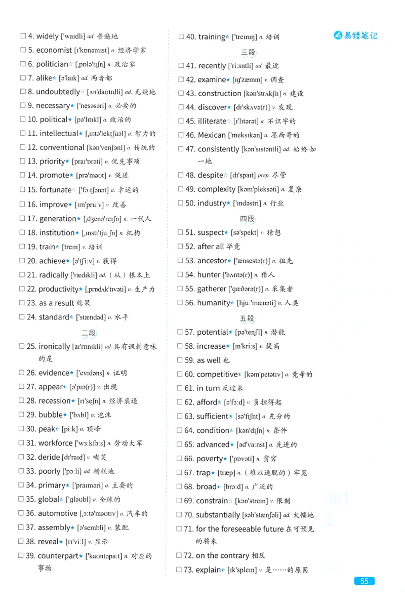 2024考研真相英语一真题配套词汇（2004-2023）_41考研英语一二历年真题解析_英语一_真题配套词汇