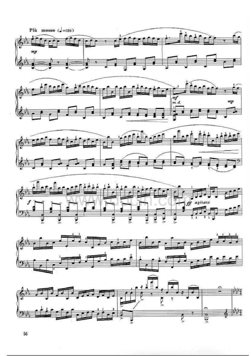 陈培勋双飞蝴蝶主题变奏曲钢琴谱乐谱_一万首著名钢琴曲谱哈农贝多芬合集视频教学电子版高清无水印可打印_04中国乐曲钢琴谱合集_中国乐曲钢琴谱