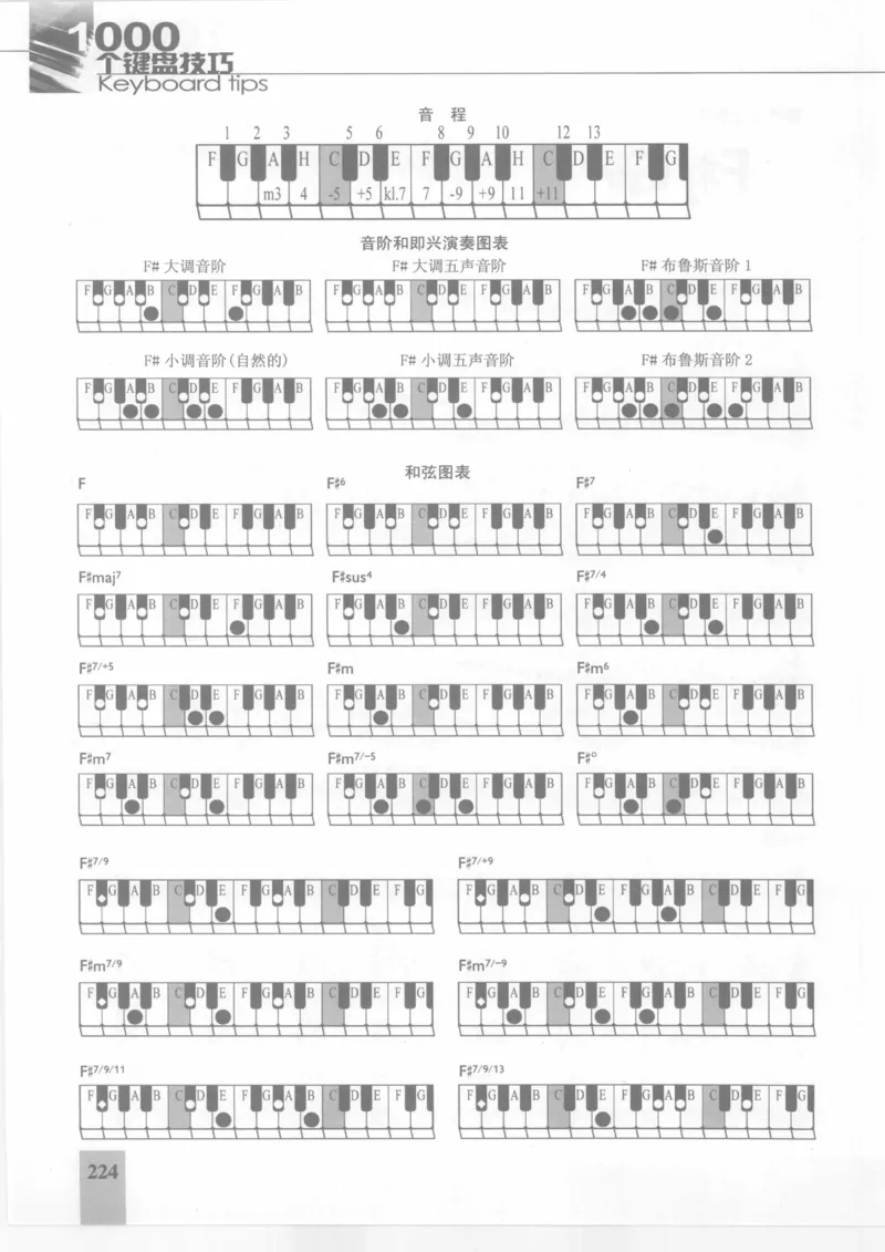 风华艺校+编译《1000个键盘技巧》2008版_一万首著名钢琴曲谱哈农贝多芬合集视频教学电子版高清无水印可打印_09钢琴教材合集_常用教材钢琴谱（80+本）