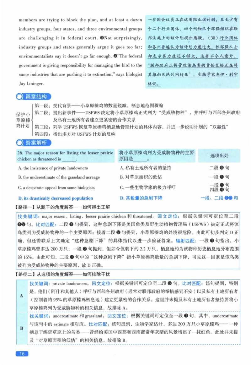 2016年真题逐题细解_41考研英语一二历年真题解析_英语二_解析册+逐词逐句册