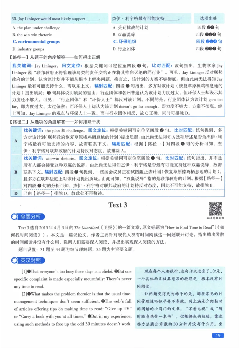 2016年真题逐题细解_41考研英语一二历年真题解析_英语二_解析册+逐词逐句册