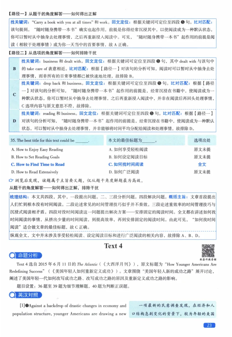 2016年真题逐题细解_41考研英语一二历年真题解析_英语二_解析册+逐词逐句册
