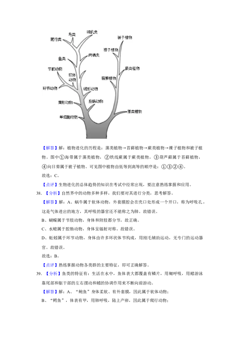 2018年广东省中考生物真题（解析卷）_❤广东中考真题备考2026_8.广东中考生物2008-2025